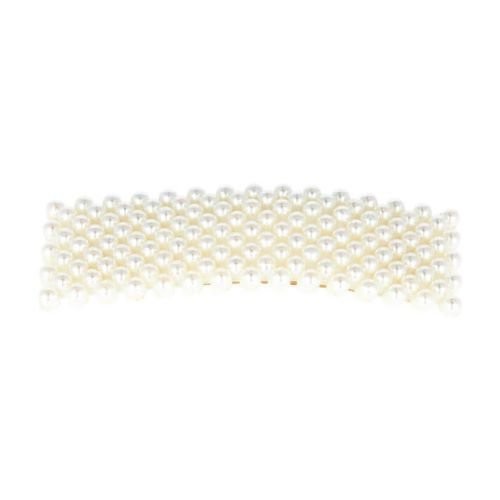 EUROSTIL – Golden Rectangular Hook with Pearls 2un - 06934
