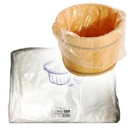 PLASTICAPS – Pack 100un Bolsas Descartáveis p/ Bacia de Pés 45cm*80cm