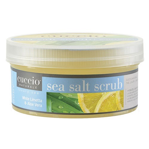 CUCCIO – Esfoliante Sea Salt Pés Mãos e Corpo White Limetta & Aloe Vera 553g (3340)